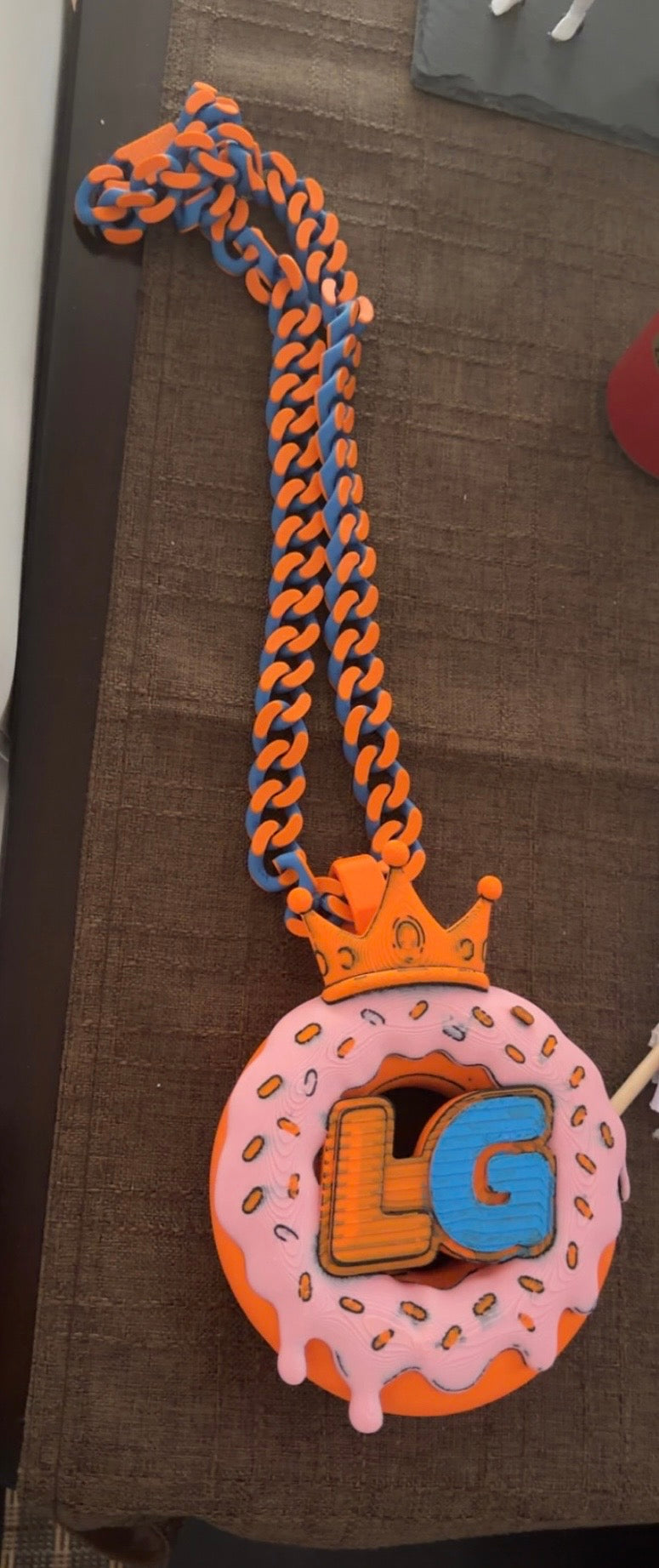 Custom 3D Printed Chain & Pendant